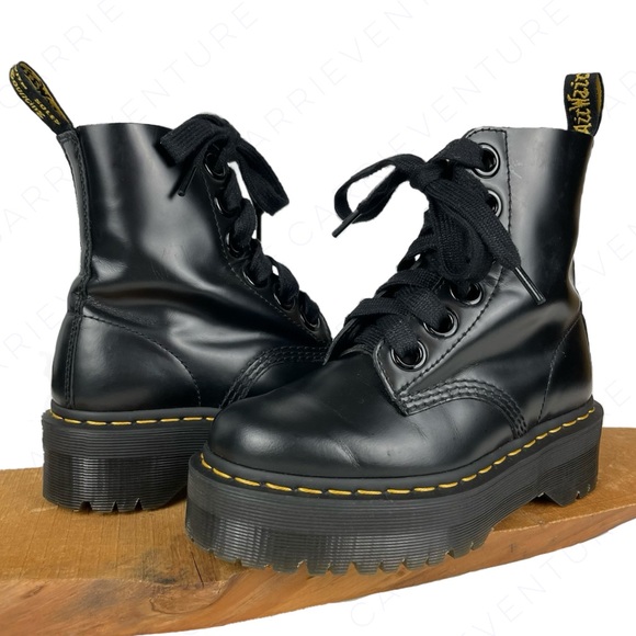 Dr Martens Molly Black Buttero Satin 